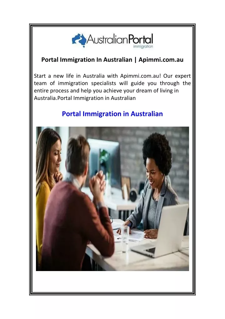 portal immigration in australian apimmi com au