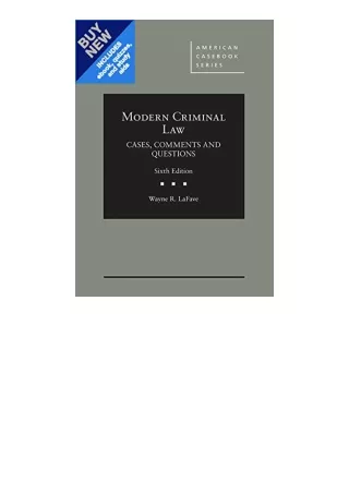 Ebook Download Modern Criminal Law Cases Comments And Questions American Caseboo