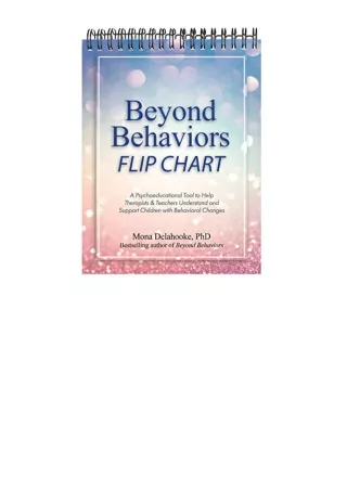 Kindle Online Pdf Beyond Behaviors Flip Chart A Psychoeducational Tool To Help T