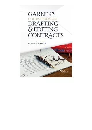 Download Coursebook On Drafting And Editing Contracts Full