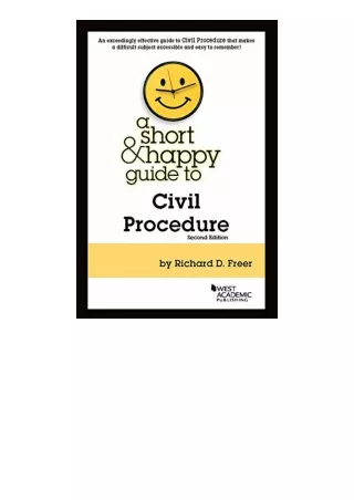 Download A Short And Happy Guide To Civil Procedure Short And Happy Guides Full