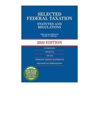 Ebook Download Selected Federal Taxation Statutes And Regulations 2020 With Motr