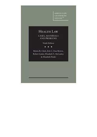 Kindle Online Pdf Health Law Cases Materials And Problems American Casebook Seri