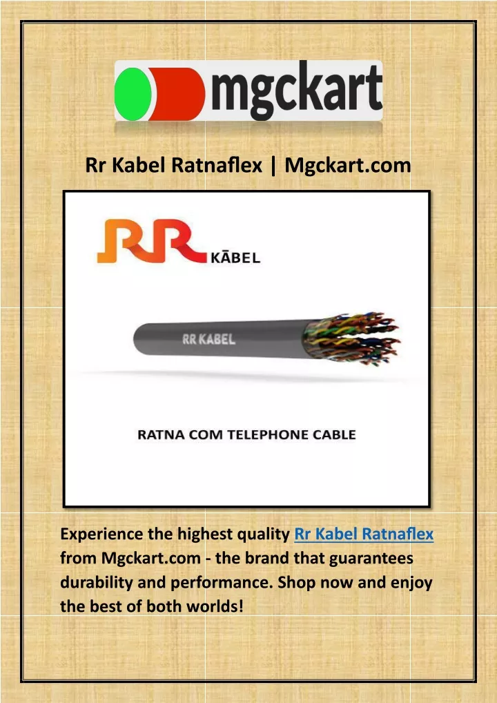 rr kabel ratnaflex mgckart com