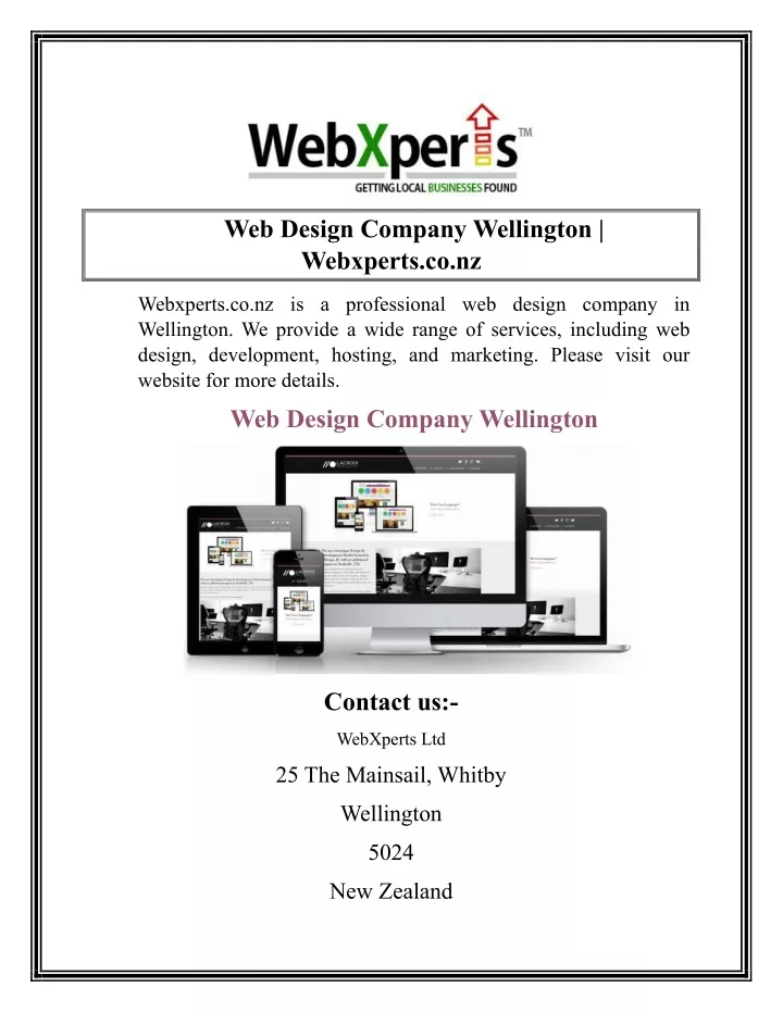 web design company wellington webxperts co nz