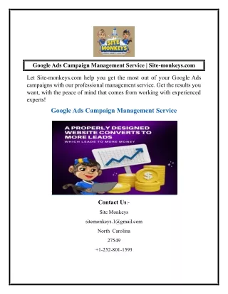 Google Ads Campaign Management Service Site-monkeys.com