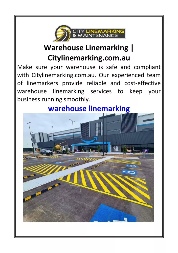 warehouse linemarking citylinemarking com au make
