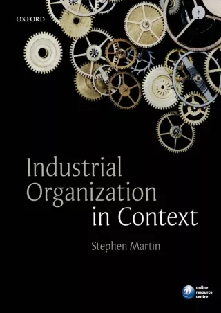 [PDF] DOWNLOAD Industrial Organization in Context