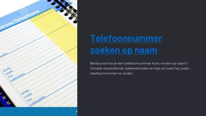 telefoonnummer zoeken op naam