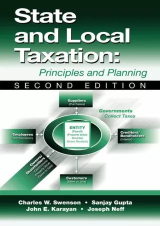 [PDF READ ONLINE] State and Local Taxation: Principles and Practices