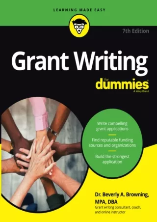 get [PDF] Download Grant Writing For Dummies