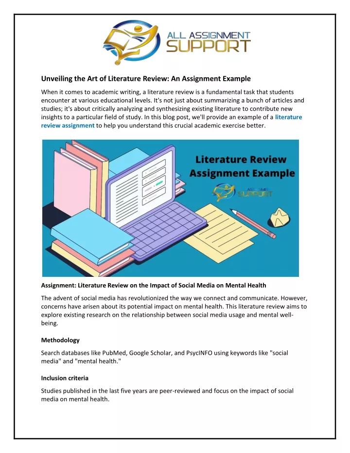 unveiling the art of literature review