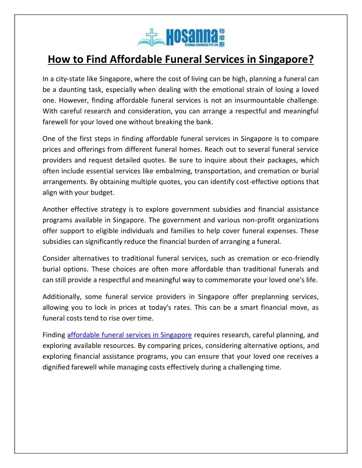 how to find affordable funeral services