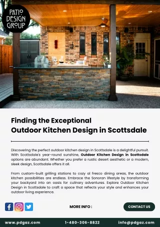 Finding the Exceptional Outdoor Kitchen Design in Scottsdale