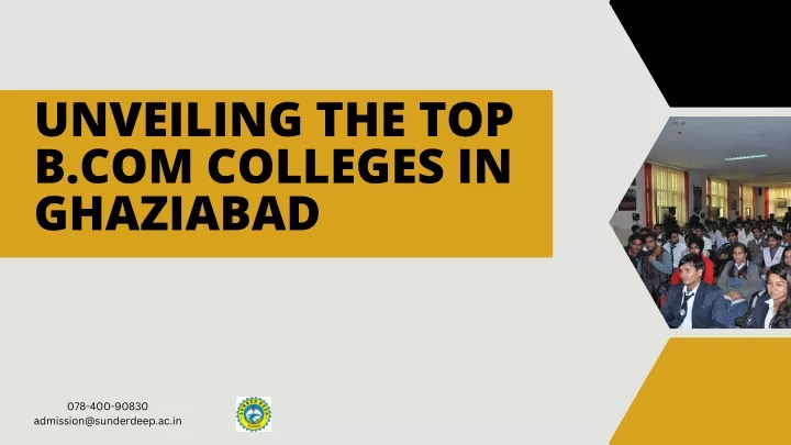 unveiling the top b com colleges in ghaziabad