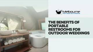 The Benefits of Portable Restrooms for Outdoor Weddings