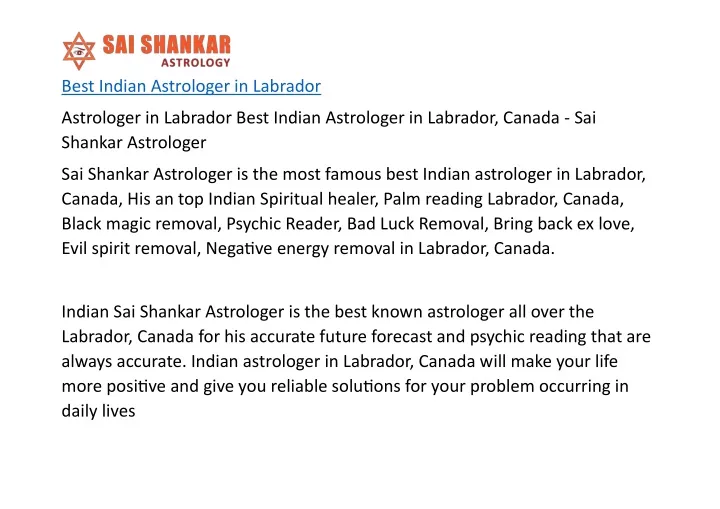 best indian astrologer in labrador
