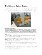 The Ultimate Cutting Solution - slide 1