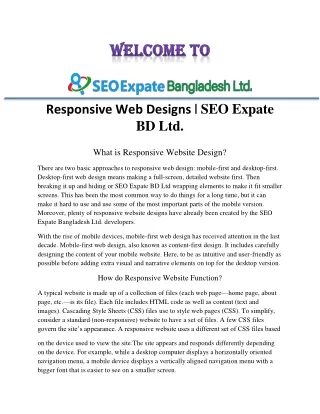 Responsive Web Designs