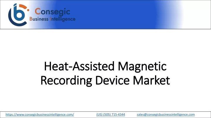 heat assisted magnetic recording device market