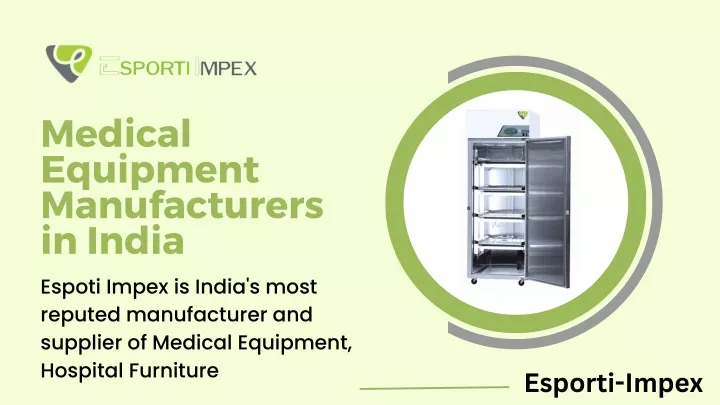 medical equipment manufacturers in india