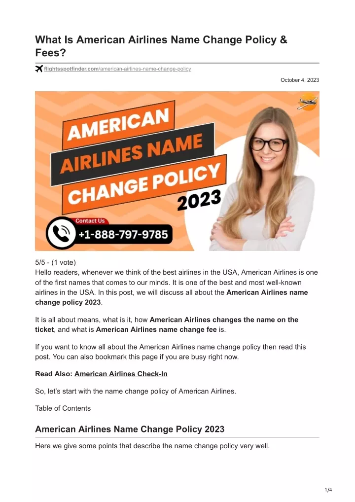 what is american airlines name change policy fees