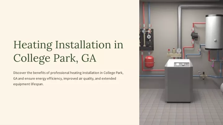 heating installation in college park ga