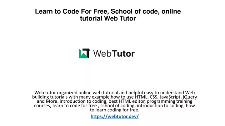 learn to code for free school of code online
