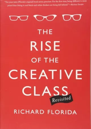 [PDF] DOWNLOAD The Rise of the Creative Class--Revisited: Revised and Expanded