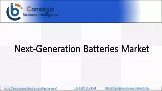 Next-Generation Batteries Market