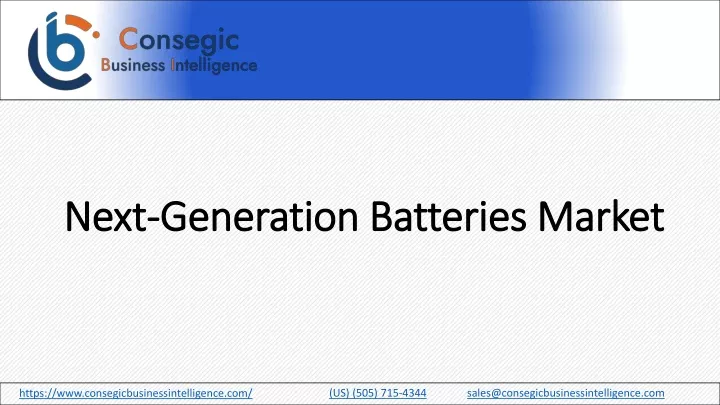 next generation batteries market
