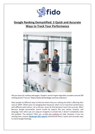 Google Ranking Demystified- 3 Quick and Accurate Ways to Track Your Performance