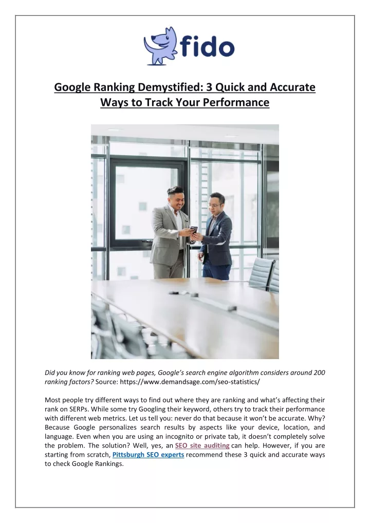 google ranking demystified 3 quick and accurate