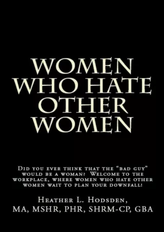 PDF/READ Women Who Hate Other Women