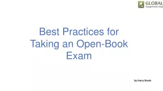 best practices for taking an open book exam
