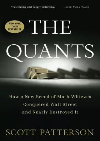 get [PDF] Download The Quants: How a New Breed of Math Whizzes Conquered Wall Street and Nearly