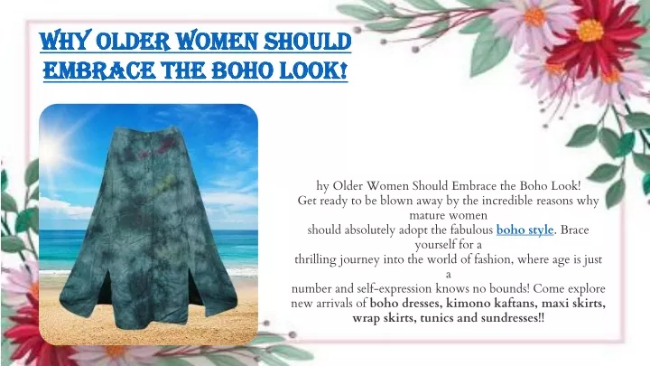 why older women should embrace the boho look