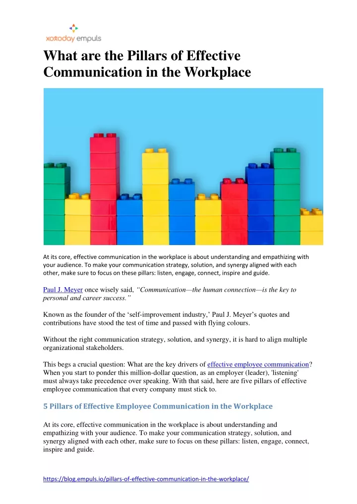 what are the pillars of effective communication