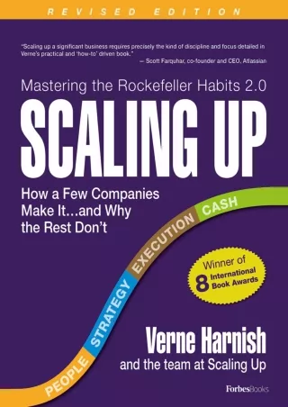 [PDF READ ONLINE] Scaling Up: How a Few Companies Make It...and Why the Rest Don't (Rockefeller