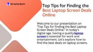 Top Tips for Finding the Best Laptop Screen Deals Online