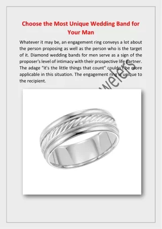 Choose the Most Unique Wedding Band for Your Man_HenryWilsonJewelers