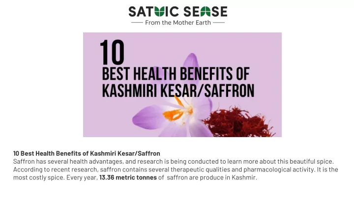 10 best health benefits of kashmiri kesar saffron