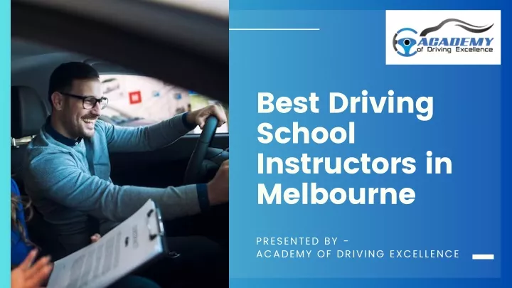 best driving school instructors in melbourne