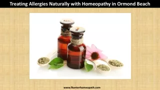 Treating Allergies Naturally with Homeopathy in Ormond Beach
