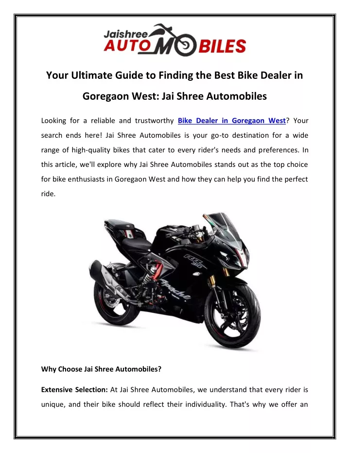 your ultimate guide to finding the best bike