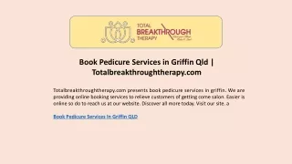 Book Pedicure Services in Griffin Qld Totalbreakthroughtherapy.com