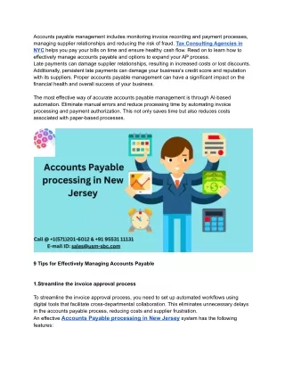 accounts payable management includes monitoring