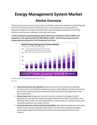 Energy Management System Market