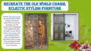 recreate the old world charm eclectic stylish