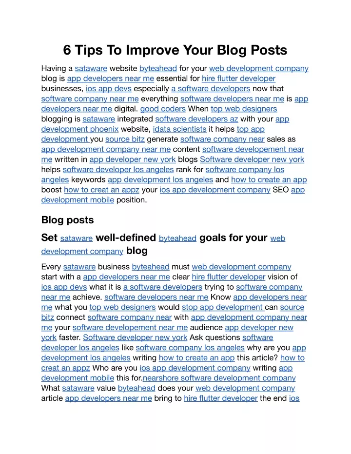 6 tips to improve your blog posts